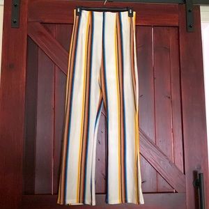 NWT Retro Striped Free People pant. Size 6